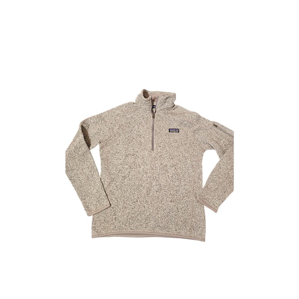 Patagonia Better Sweater Women's Medium Gray  Quarter Zip Fleece Jacket‎ Pocket